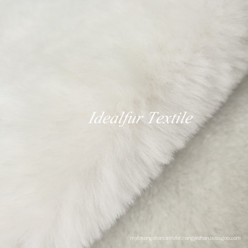 White Super Soft Rabbit Faux Fur with Bonded